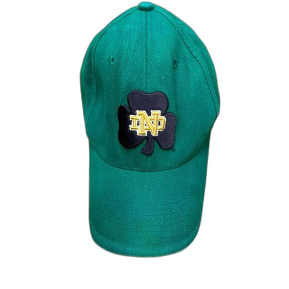 Notre Dame Fighting Irish Adidas Notre Dame Green fitted dad baseball cap - Picture 1 of 4